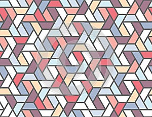 Geometric grid seamless pattern