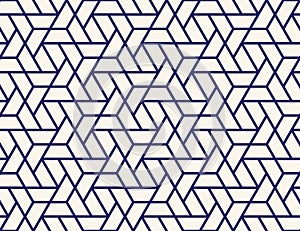 Geometric grid seamless pattern