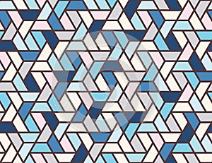 Geometric grid seamless pattern