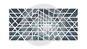 Geometric Grid Texture: Abstract Modern Background, vector design Generative AI