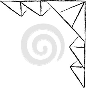 Geometric Hand-Drawn Corner Doodle