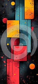 Geometric Harmony: Dynamic Abstract Shapes photo