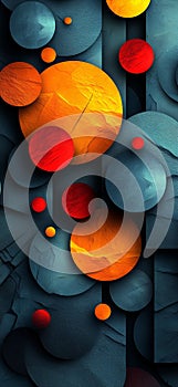 Geometric Harmony: Dynamic Abstract Shapes photo