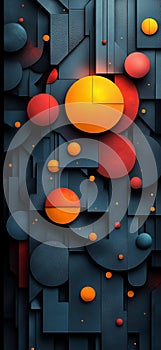 Geometric Harmony: Dynamic Abstract Shapes photo