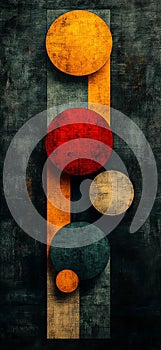 Geometric Harmony: Dynamic Abstract Shapes photo