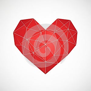 Heart is centered on a plain white background, emphasizing its modern,