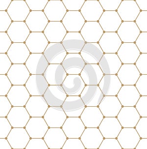 Geometric hexagon minimal grid graphic pattern background