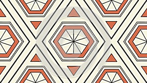 Geometric hexagon pattern, abstract background design vector design Generative AI