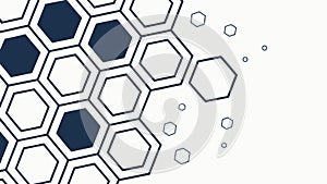 Geometric Hexagon Pattern Background, Modern Abstract Design, vector design Generative AI