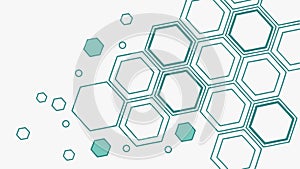 Geometric Hexagon Pattern Background, Modern Design, vector design Generative AI