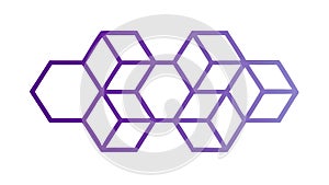 Geometric Hexagon Pattern Vector Icon for Tech Abstract Backgrounds, vector design Generative AI