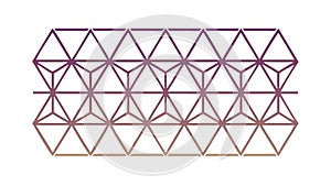 Geometric Hexagon Wireframe Pattern Texture Art, vector design Generative AI