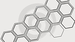 Geometric Hexagonal Grid Pattern: Modern and Structured, vector design Generative AI