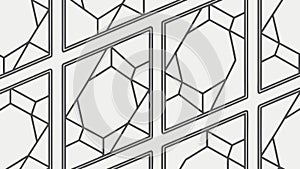 Geometric hexagonal pattern, abstract background for modern design, vector design Generative AI