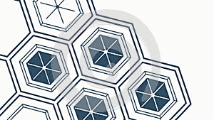 Geometric Hexagonal Pattern Abstract Design, vector design Generative AI