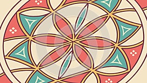 Geometric Hexagonal Pattern Art, Modern Symmetrical Background Vector, vector design Generative AI