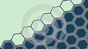 Geometric Hexagonal Pattern with Light and Dark Tones, vector design Generative AI