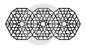 Geometric Hexagonal Pattern, Modern Design and Intricate Structure, vector design Generative AI