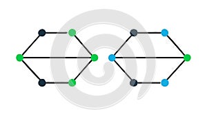 Geometric Hexagonal Pattern Vector Icon, Structure Abstract, vector design Generative AI