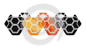 Geometric Hexagonal Soccer Ball Pattern, vector design Generative AI