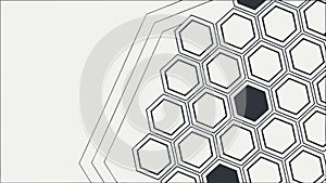 Geometric Hexagonal Tile Pattern, Modern Architectural Texture, vector design Generative AI