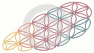 Geometric Honeycomb Pattern with Gradient Colors, vector design Generative AI