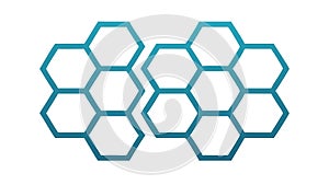 Geometric honeycomb pattern, interlocking structure, modern design vector design Generative AI