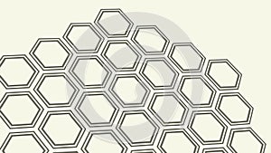 Geometric Honeycomb Pattern Vector Background, vector design Generative AI