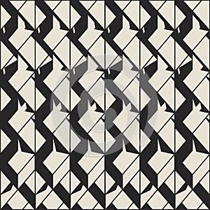 Geometric illusion pattern with light and shadow effects