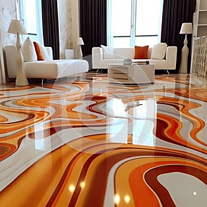 Geometric Illusions: Striking 3D Epoxy Floors with Bold Color Combinations and Intricate Shapes