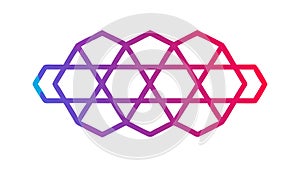 Network Mesh Nodes Connection Abstract, vector design Generative AI