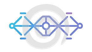 Geometric Interconnection Pattern: Structure, Network, and Design, vector design Generative AI