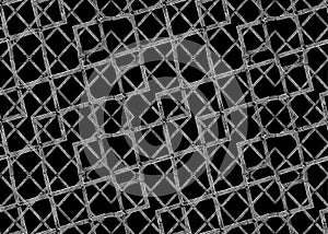 Geometric Interlace Grunge Iron Texture photo