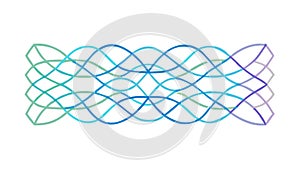 Geometric Interlaced Grid Abstract Pattern Vector, vector design Generative AI