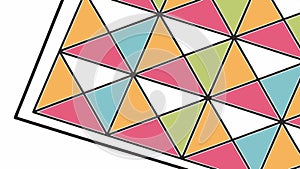 Geometric Interlocking Hexagons Pattern, vector design Generative AI