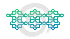 Geometric Interlocking Pattern for Abstract Design, vector design Generative AI