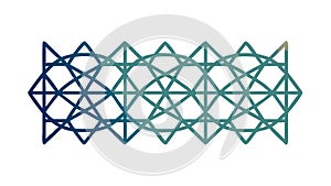 Geometric Interlocking Pattern for Modern Design, vector design Generative AI