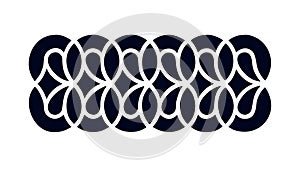 Geometric Interlocking Rings Pattern for Unity and Modern Design, vector design Generative AI