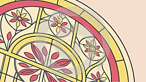 Geometric Interlocking Rings Pattern, vector design Generative AI