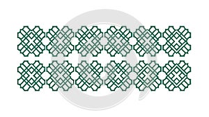 Geometric Interlocking Square Link Pattern, vector design Generative AI