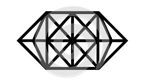 Geometric Interlocking Square Pattern, vector design Generative AI