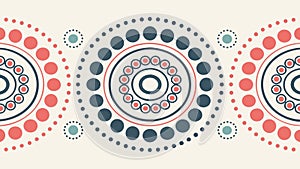 Geometric Interlocking Square Pattern, vector design Generative AI