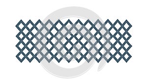 Geometric Intersecting Diagonal Line Grid Pattern Background, vector design Generative AI