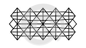 Geometric Intersecting Line Pattern, Abstract Grid Background, vector design Generative AI