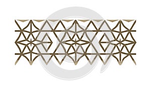 Geometric Interwoven Pattern, Intricate Abstract Design Element, vector design Generative AI