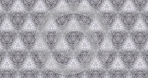 Geometric kaleidoscope. Video material in gray