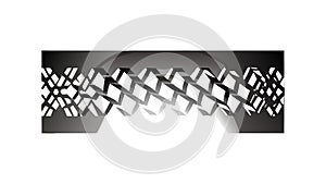 Geometric Lattice Border - Intricate Pattern Vector Graphic, vector design Generative AI