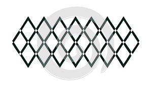 Geometric Lattice Pattern Abstract Interlocking Shapes, vector design Generative AI