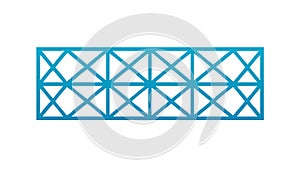 Geometric Lattice Pattern Abstract Interlocking Structure Design, vector design Generative AI