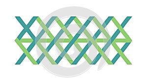 Geometric Lattice Pattern Abstract Weave Design Vector, vector design Generative AI